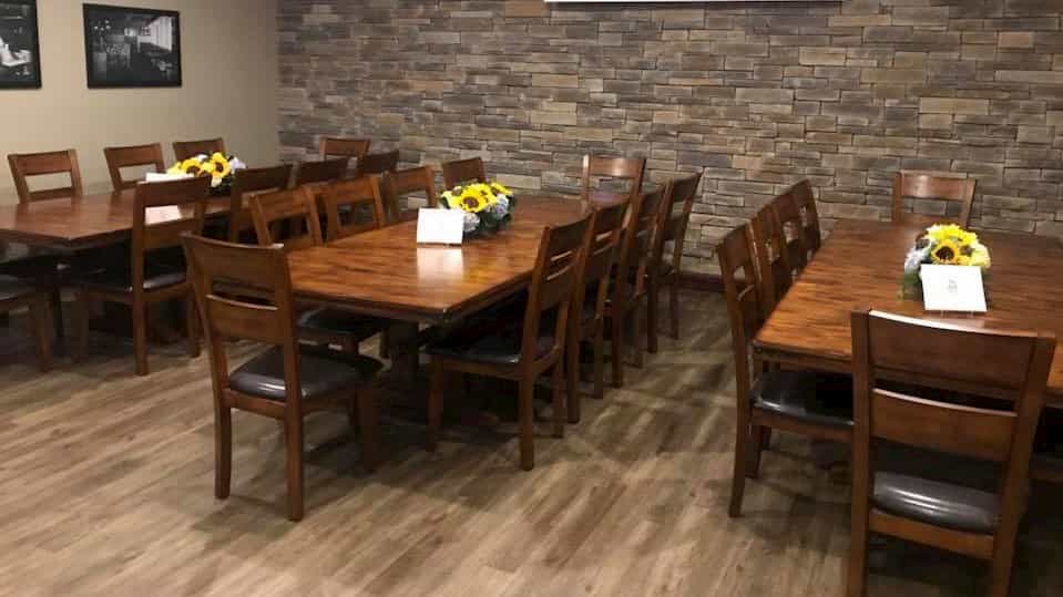A private party room at Mulligan's Grill